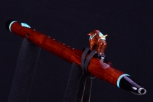 Brazilian Rosewood Native American Flute, Minor, High D-5, #I20E